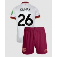 Fotbalové Dres West Ham United Max Kilman #26 Dětské Alternativní 2024-25 Krátký Rukáv (+ trenýrky)